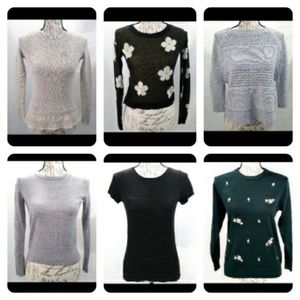 EUC 6 pc. X-small sweater bundle